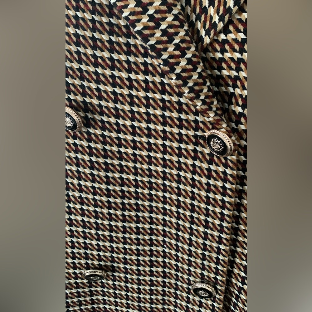 Chic Houndstooth Long Cape size 10-12 - Picture 3 of 9
